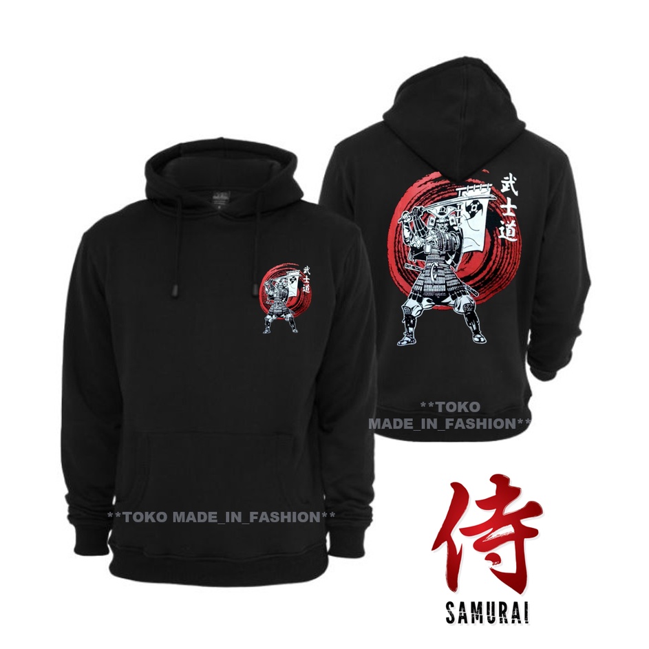 Hoodie motif variasi Japan Samurai Hitam / Jaket Sweater Distro Casual japan / Sweater Pria Samurai japan / Hoodie Samurai Jepang / Sekiro Samurai