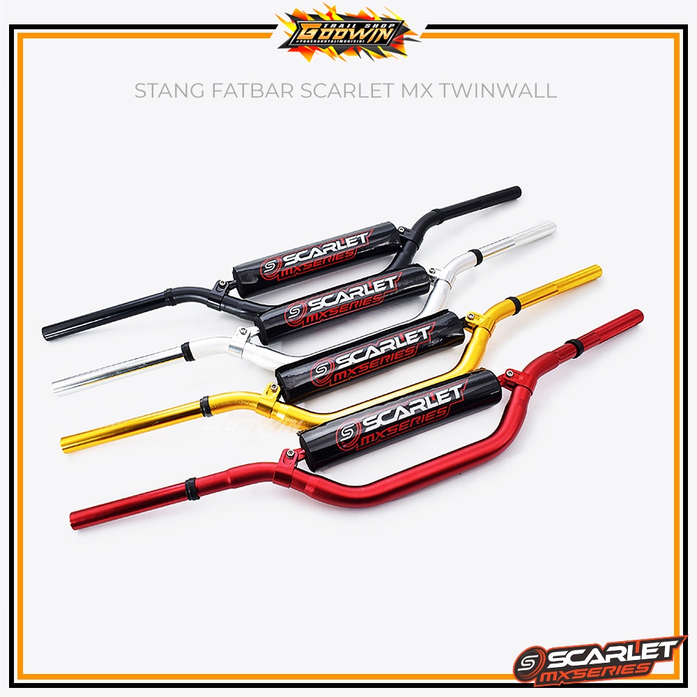 Stang Fatbar Setang SCARLET MX TWINWALL 6061 5 mm TRAIL SUPERMOTO KLX CRF