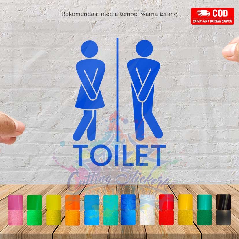 Cutting Stiker Toilet Gril And Boy Variasi Sticker Timbul Keren Nyala Dekorasi Rumah Toilet Kamar Mandi Kaca Hologram Dinding Reflective Tahan Air Setiker Wall Huruf Tulisan Veriasi Lucu Kreatif  Anime Bagus Shower Kustom