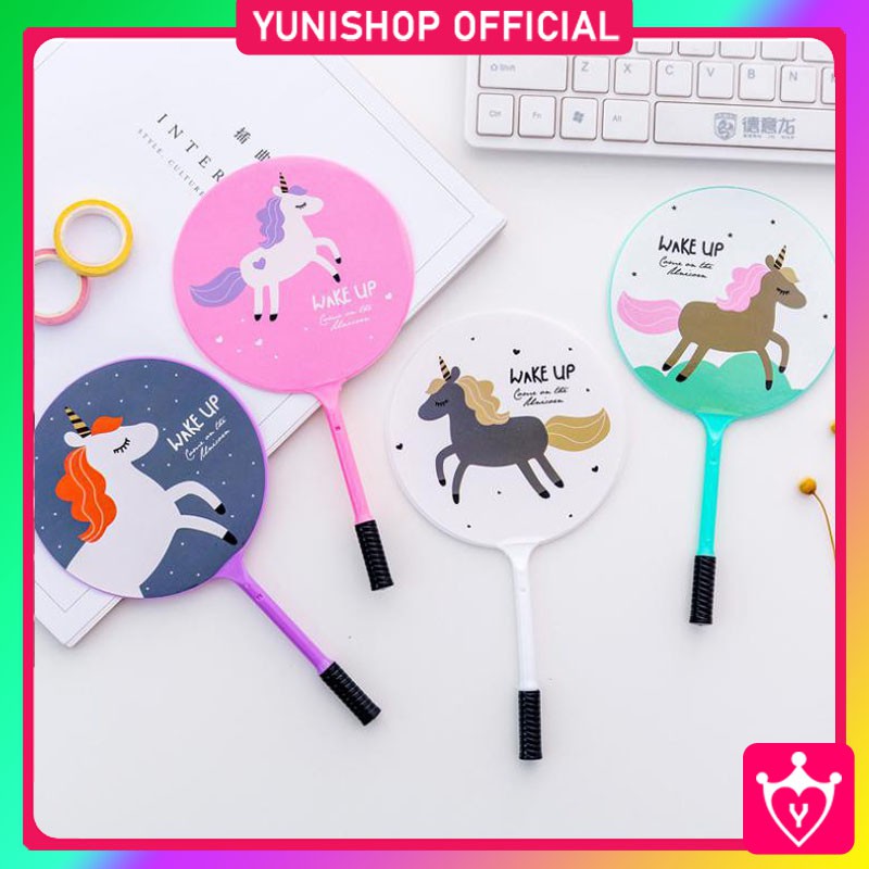 Pulpen Pena Kipas Karakter Unicorn / Pena Kipas Unicorn Lucu Import / TS-106