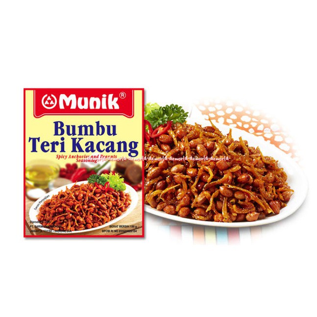 Munik  Bumbu Teri Kacang Spicy Anchovies and Peanuts Bumbu Instan 150gr