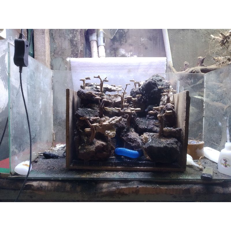 hardscape waterfall/air terjun 30cm