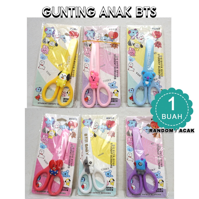 ALAT-ALAT TULIS ATK PENSIL, PENGHAPUS,  PULPEN DAN TIPE-X ROLL MOTIF BTS 21