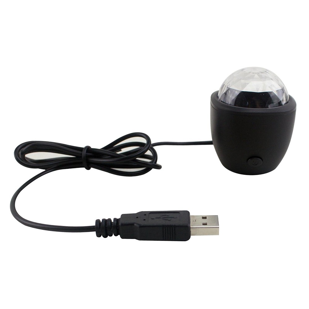 AGM Lampu Disco LED Mini Crystal Magic Ball Light USB