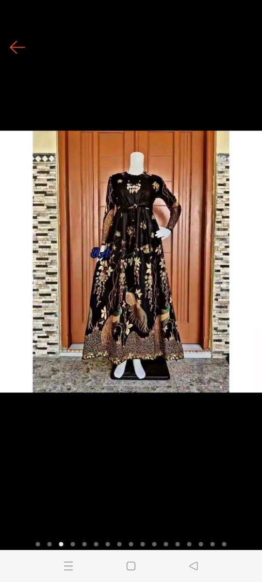 Gamis Batik Manggar, Padi,sekar,cantik,kubis,kipas,daun,kupu,nadine,gendis,kawung,termurah