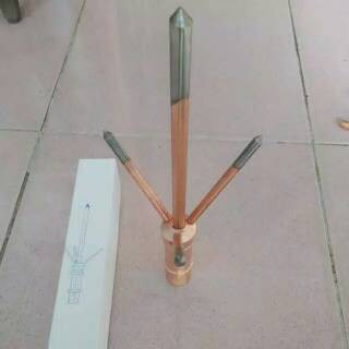 TRISULA Tombak Anti Petir Blesem splitzen Penangkal Petir TRISULA 3/4"