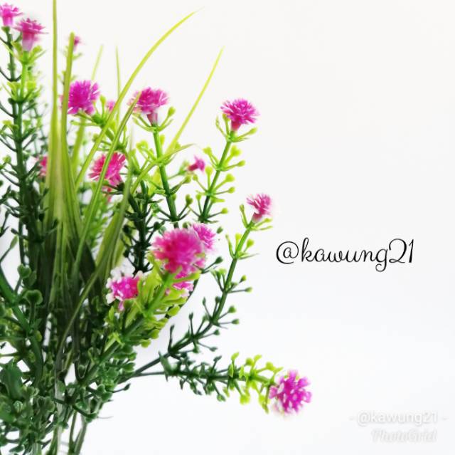 Bunga Rumput Kecil Artificial Babybreath Tanaman Hias Plastik AF22