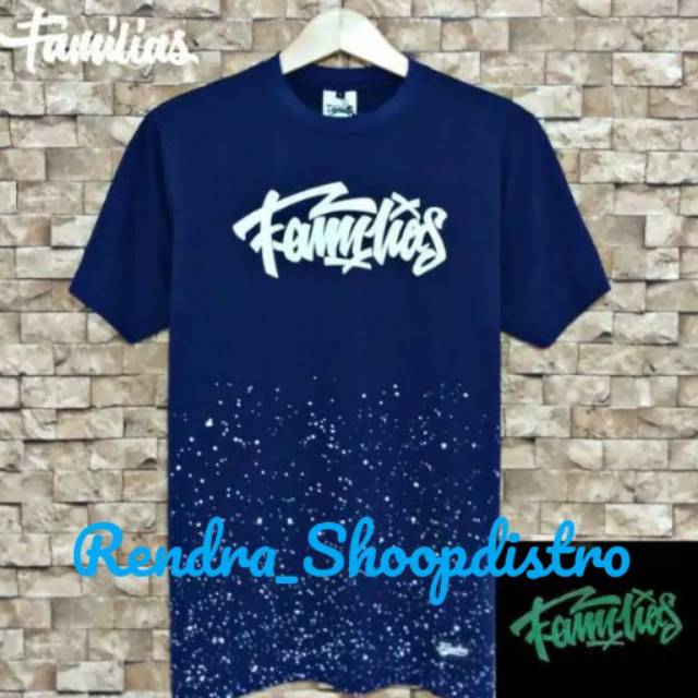 Kaos distro familias glow in the dark