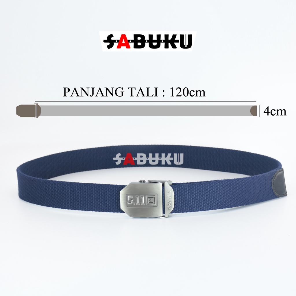 Ikat Pinggang Gesper Pria Kanvas Jepit Polos Sabuk Canvas Tactical 511 Fashion Men Belt - 157