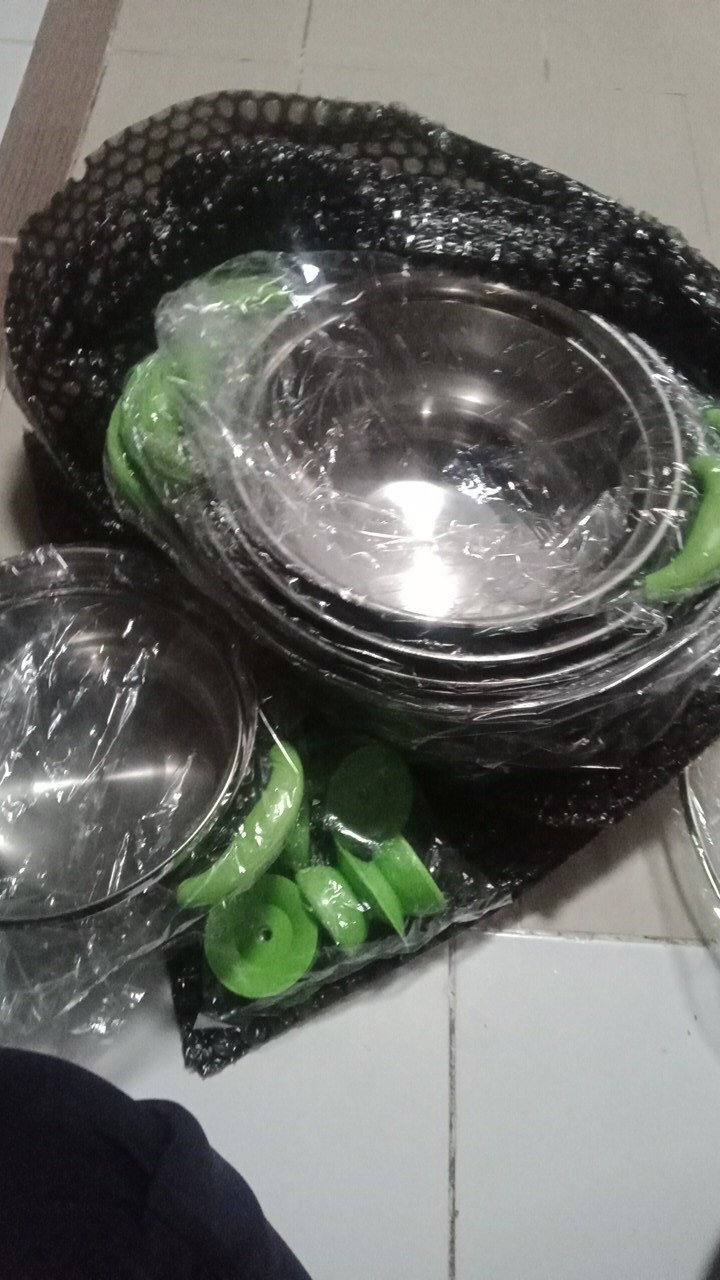 Panci Stainless 10 Pcs Set + Tutup Kaca Ndo  Tri J