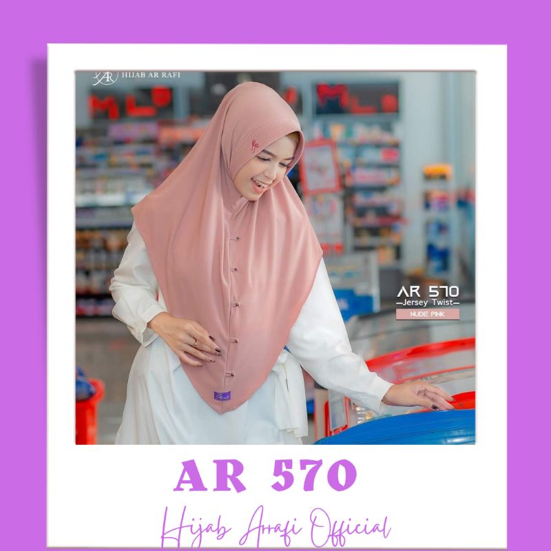 Jilbab hijab kerudung bergo instan terbaru by hijab Arrafi AR 570 ORI hijab cantik jilbab arafi