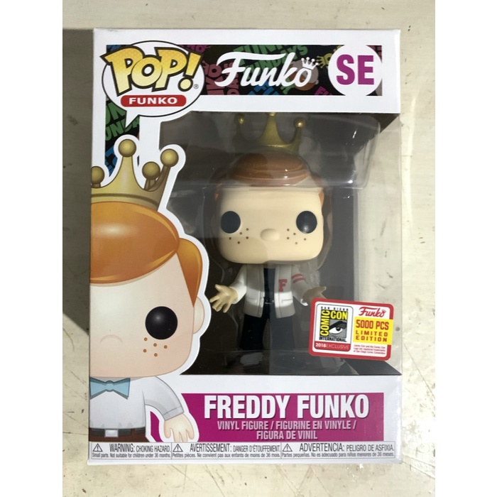 Funko POP - Freddy Funko Letterman White Varsity Jacket [SDCC 2018]