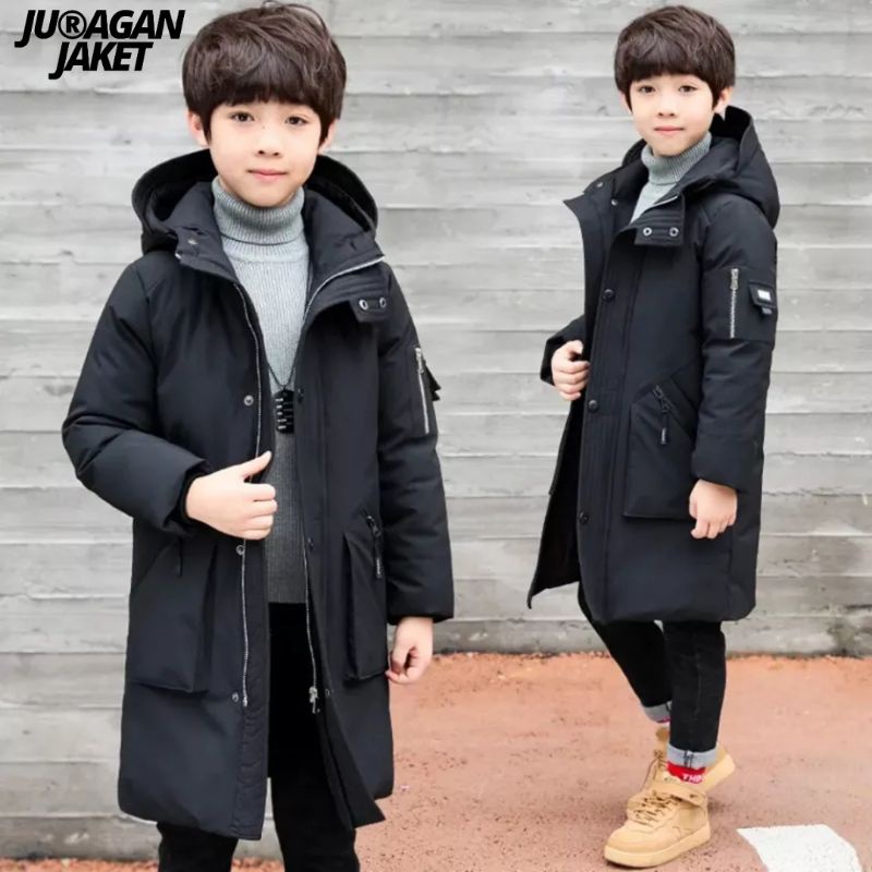 Jaket puffer anak laki-laki/perempuan / jaket winter anak / jaket anak longcoat / jaket anak gelembung