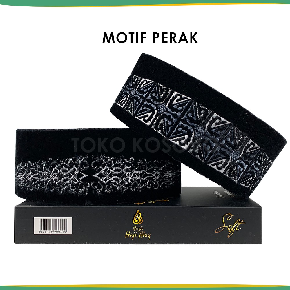 GROSIR (10 Pcs) Songkok Premium HAJI ALAY BORDIR SPESIAL AC Tinggi 9 Peci Sholat Pria Dewasa Hitam Motif Batik NU Kopiah Shalat Anak Santri Laki Kopyah Solat Pesantren Nasional Beludru Ukuran Jumbo Kopeah Bludru Putih Pendek Karakter Nama Ori Paket Usaha