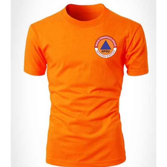 Kaos katun Orange BPBD size M/Baju Katun Orange BPBD/T shirt Orange BPBD