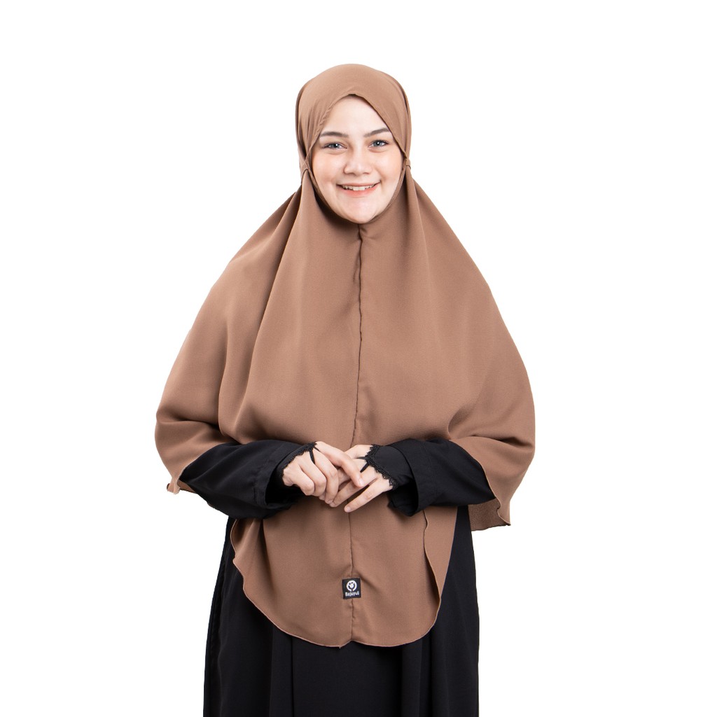 Bajuyuli Jilbab Bergo Maryam Jumbo Syari Polos-Milo