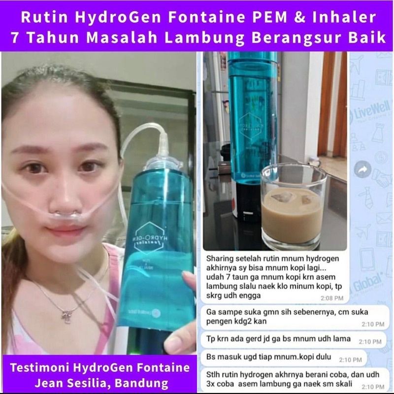 ‼️ READY SIAP KIRIM ‼️ HYDROGEN FONTAINE | MENAIKKAN IMUN &amp; SATURASI OKSIGEN | ORIGINAL &amp; BERGARANSI