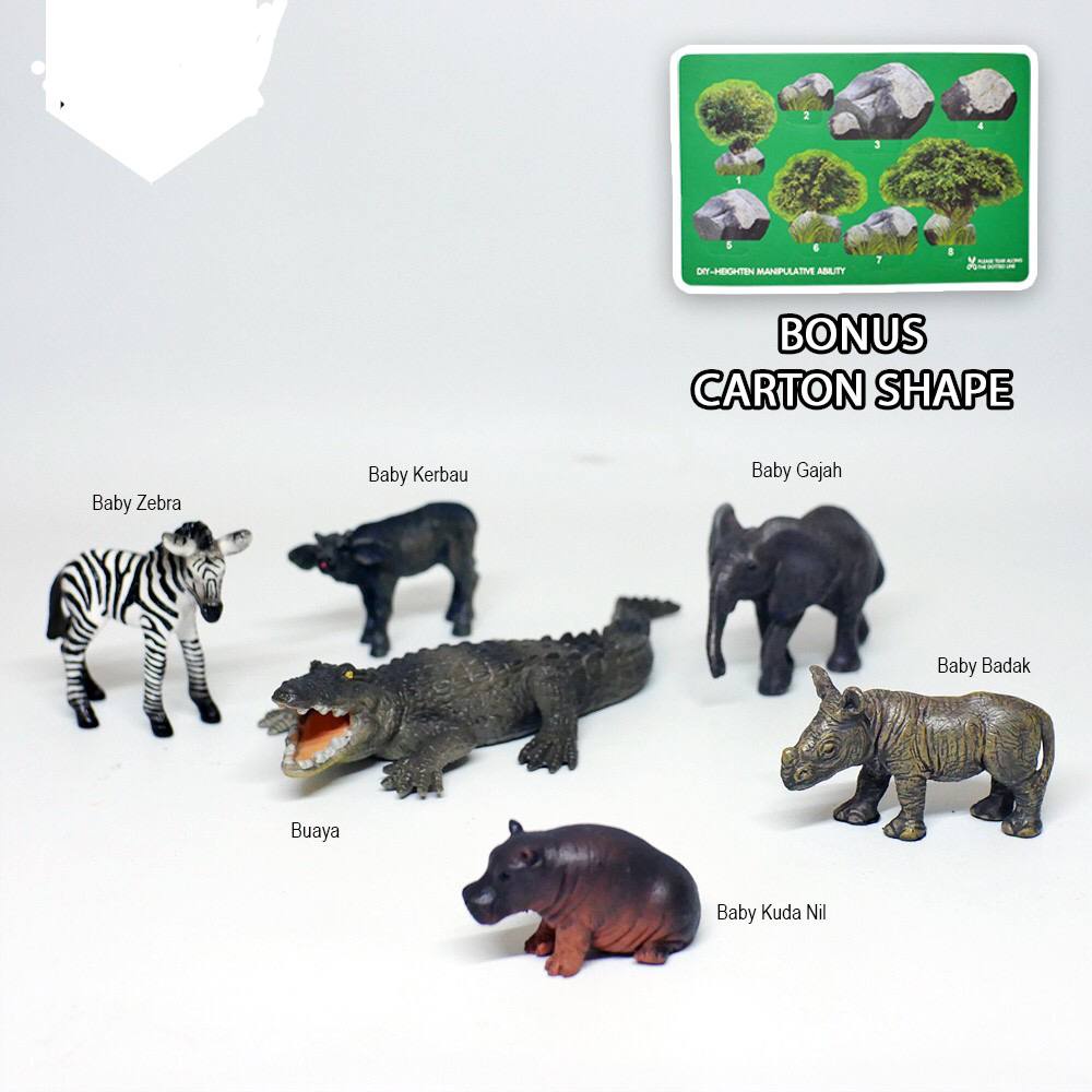 New Canna Animal Kingdom - Habitat Set 6 Jenis Hewan