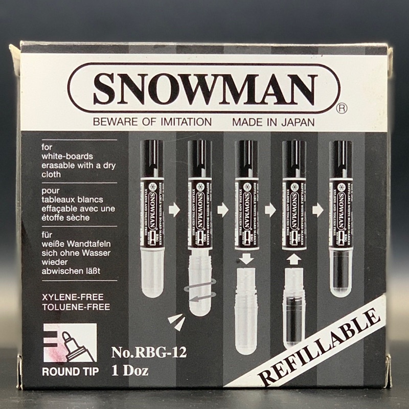 

Spidol SNOWMAN refillable white board - RBG