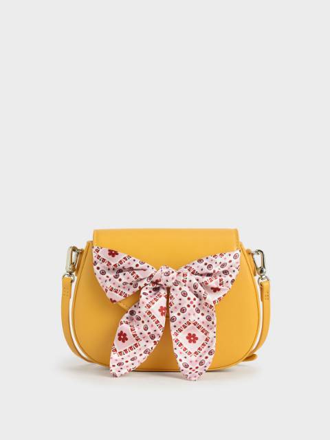 CK Summer 2020 Responsible Collection: Girls' Bandana Print Bow Crossbody Bag