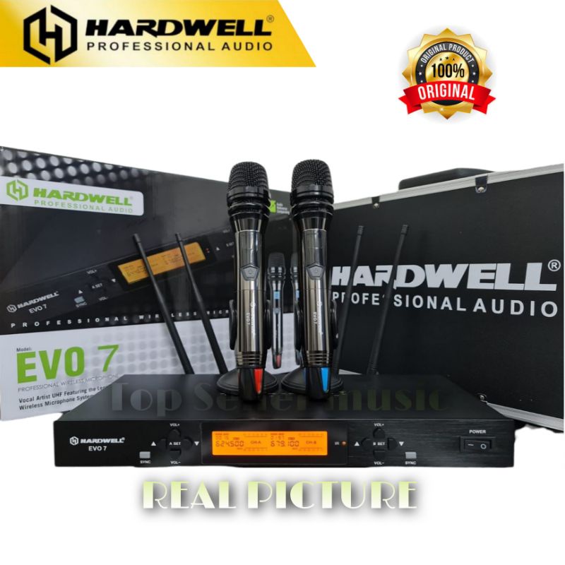 MIC WIRELESS HARDWELL EVO7 / EVO 7 ORIGINAL MIC HARDWELL 2MIC HANDHELD ORIGINAL