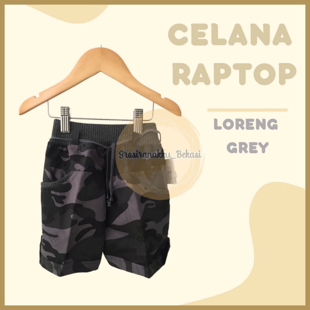 Celana Anak Murah kekinian Loreng Grey Size 1-3Tahun