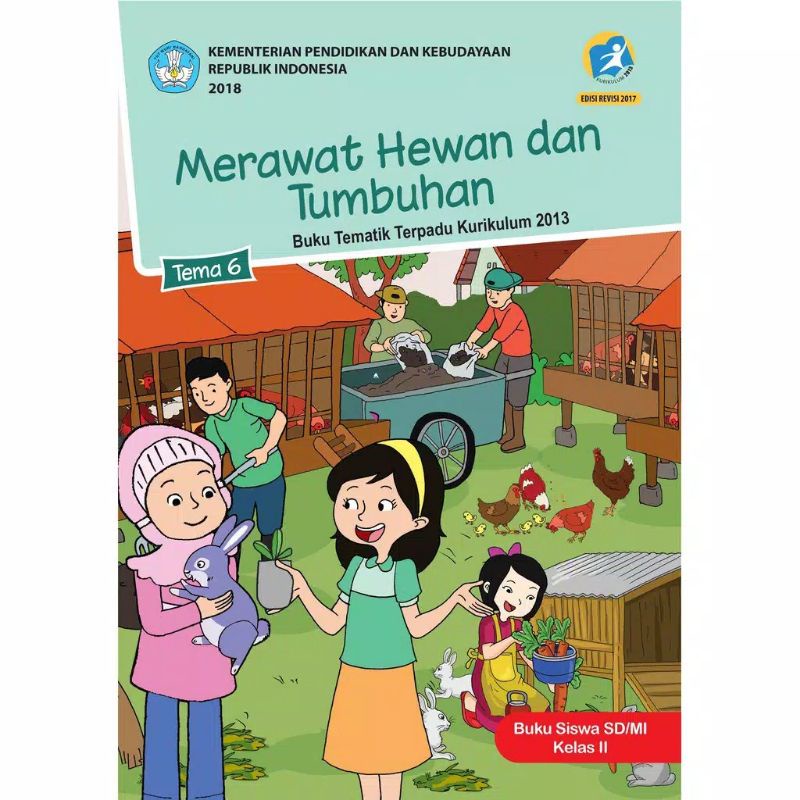 PAKET BUKU TEMATIK KELAS 2 SD TEMA 5 6 7 8 KURIKULUM 2013 REVISI KEMENDIKBUD