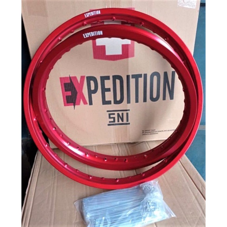 Velg SET EXPEDITION 18 21 Hole Lubang 36 KLX 150 CRF 150 WR 155