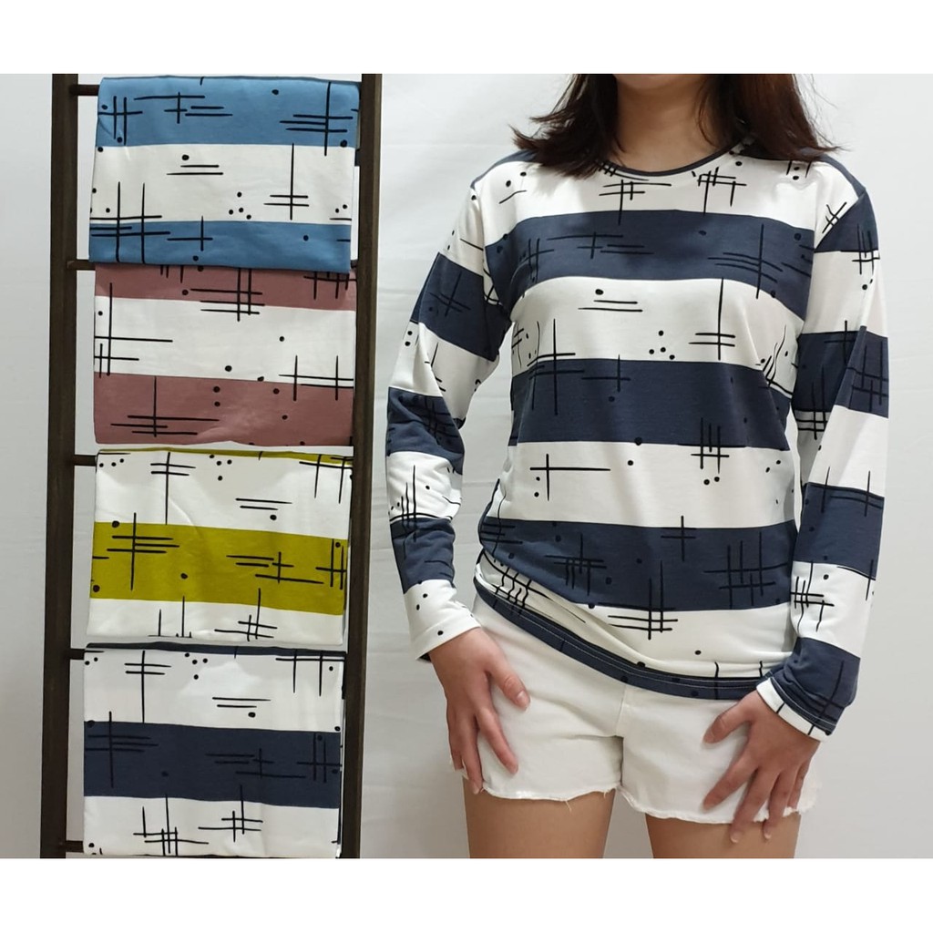 Rumah bude / baju lengan panjang wanita / t-shirt wanita / fashion baju kaos wanita