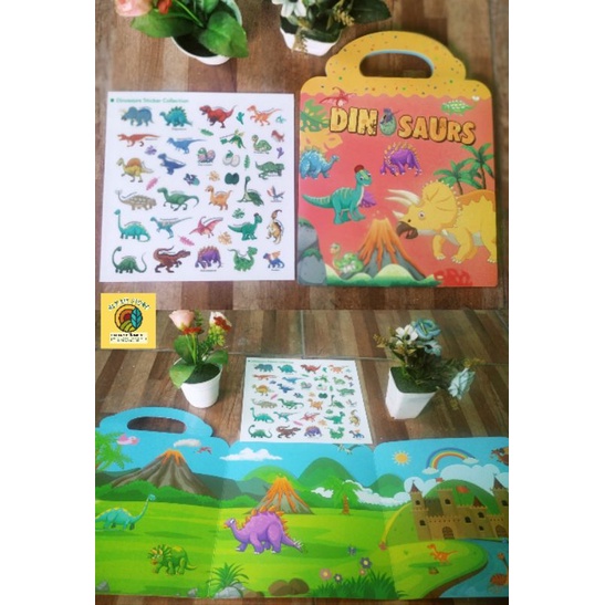 

READY STOK!!! Buku tempel ulang/buku kreatifitas anak/buku edukasi menempel stiker ulang