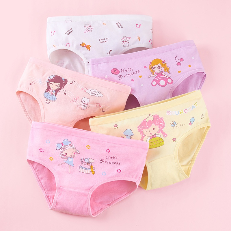 ❤ MIMI ❤ Celana dalam anak perempuan segitiga Motif lucu Face Kartub Girl IMPORT