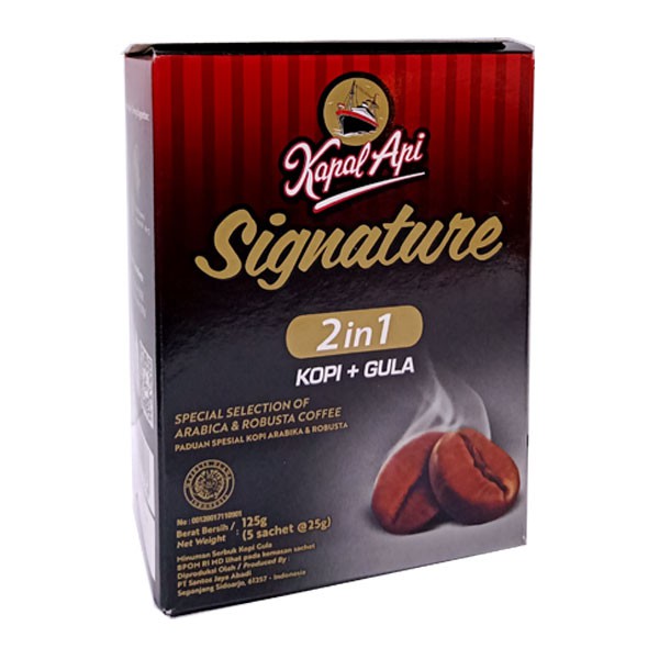 

Kapal Api Signature 2 In 1 Box 5Sx25 Gr