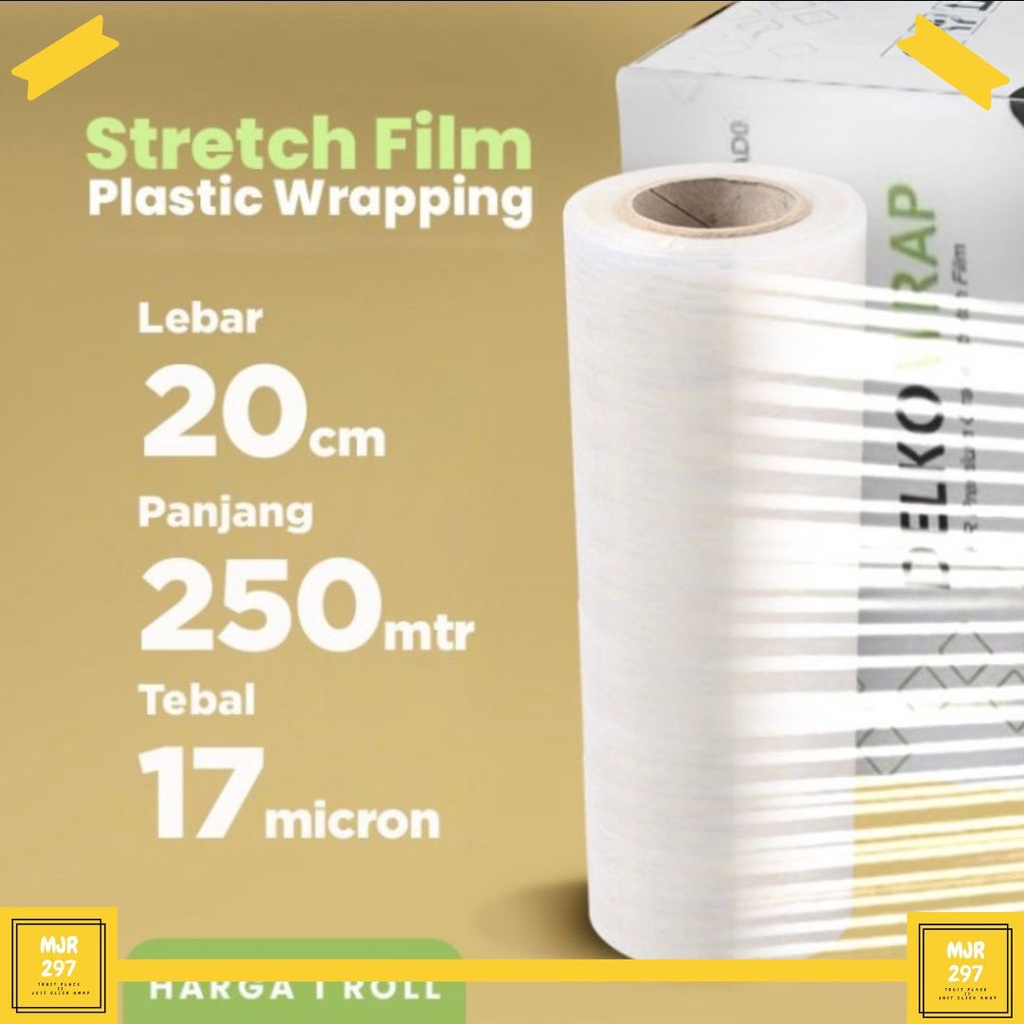 Jual PLASTIK WRAPING WRAP WRAPPING STRETCH FILM ROLL DELKOWRAP Shopee