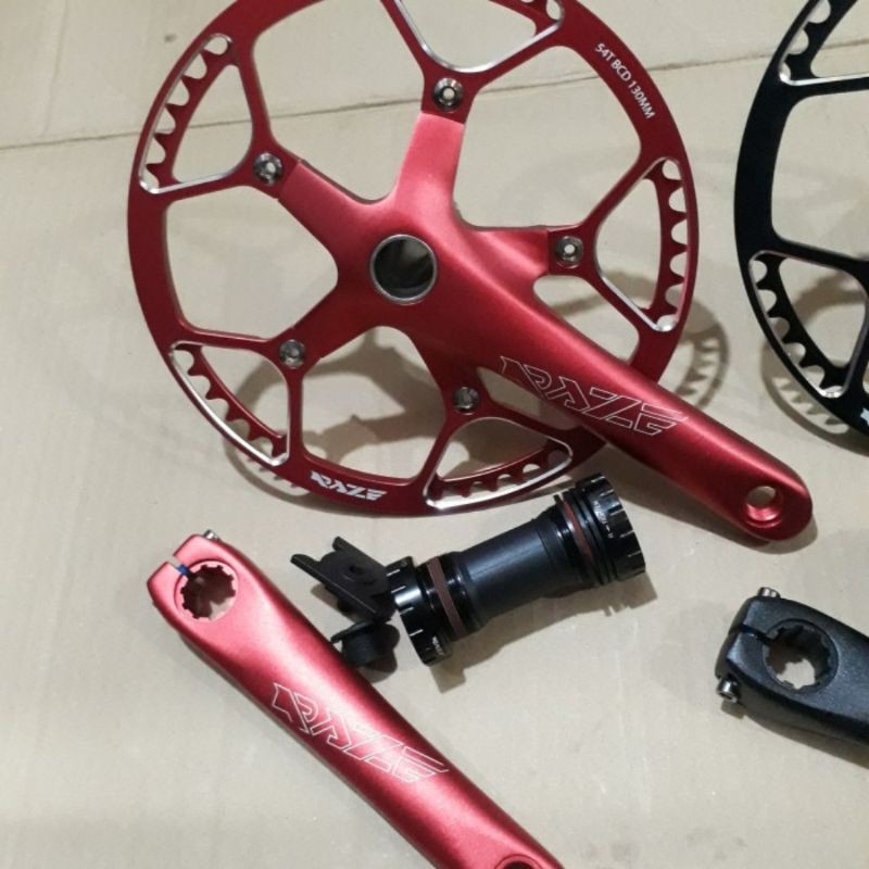 CRANKSET/CRANK SET RAZE PRO HOLLOWTECH 2 ALLOY 54T 170MM BCD 5 X 130MM