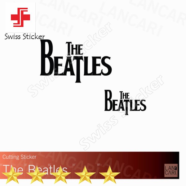 

Terlaris Sticker Cutting the beatles logo icon Vinyl cut Stiker - Hitam Elegan