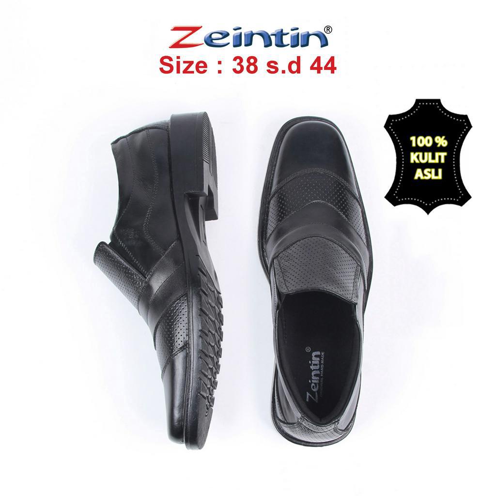 Zeintin - Sepatu Pantofel Pria Kulit Fomal Kasual Kerja Kuliah Zeintin AJ