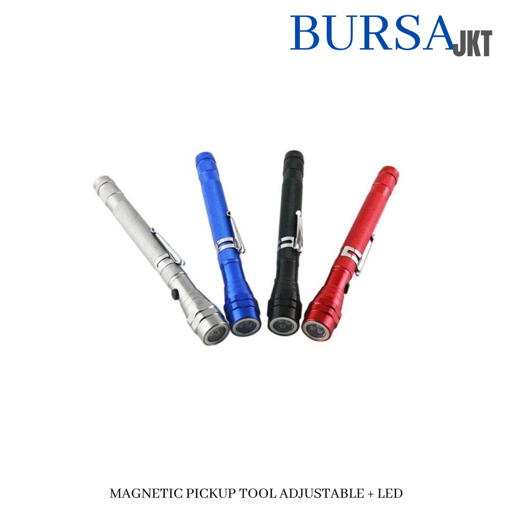 MAGNETIC PICKUP TOOL ADJUSTABLE TELESCOPIC + LED PORTABLE FLEXIBLE