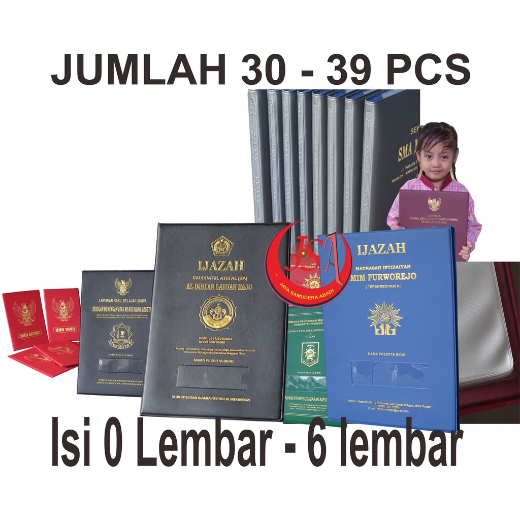 

PROMO Map raport dan ijazah jumlah 30 - 39 Solo isi 0 - 6