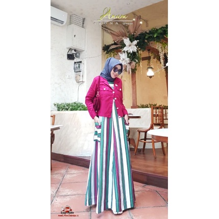 Aruna dress + midi cardigan by Anum