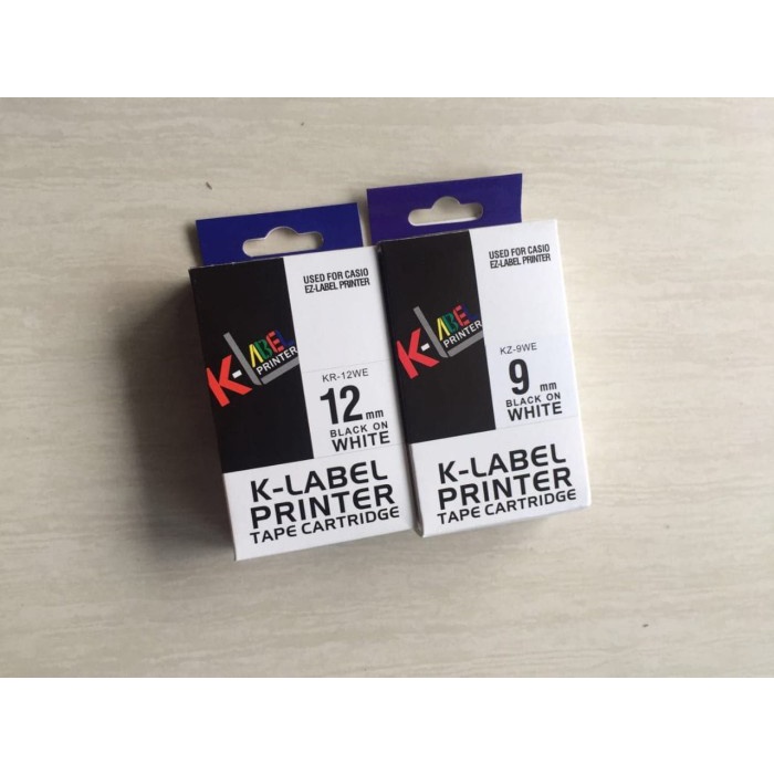 

(TERLARIS) Kertas K Label Printer EZ Label 12 MM Compatible Casio Tape Cartridge