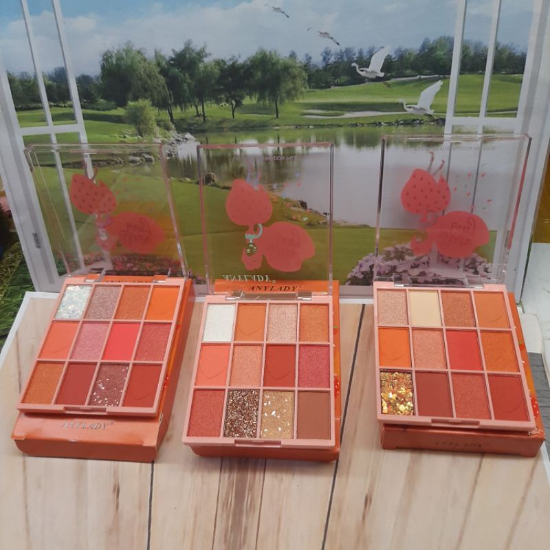 EYESHADOW ANYLADY STRAWBERRY 18 WARNA