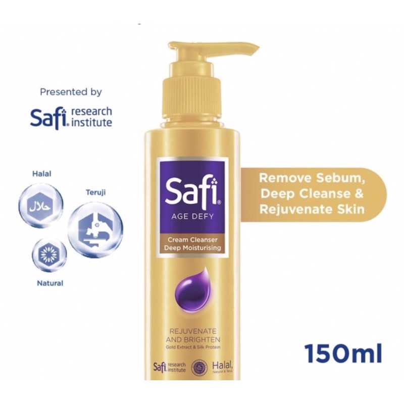 Safi age defy cream cleanser deep moisturising 150 ml