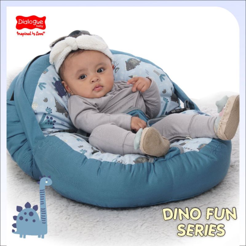 Dialogue sofa bayi 3in1 dino fun series DGK9223 / tempat tidur duduk bayi