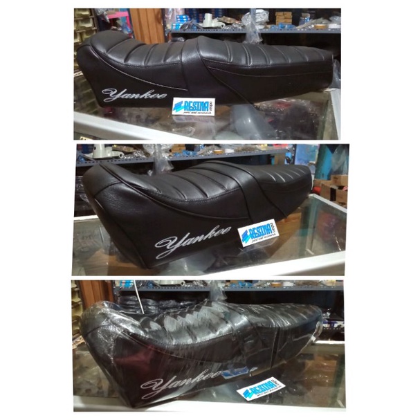 jok Yankee Vespa kualitas bagus bahan kulit jok tebal dan detail original