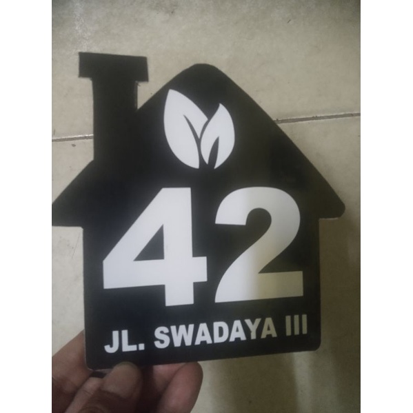 Nomor Rumah Acrylic / Papan Nama Acrylic
