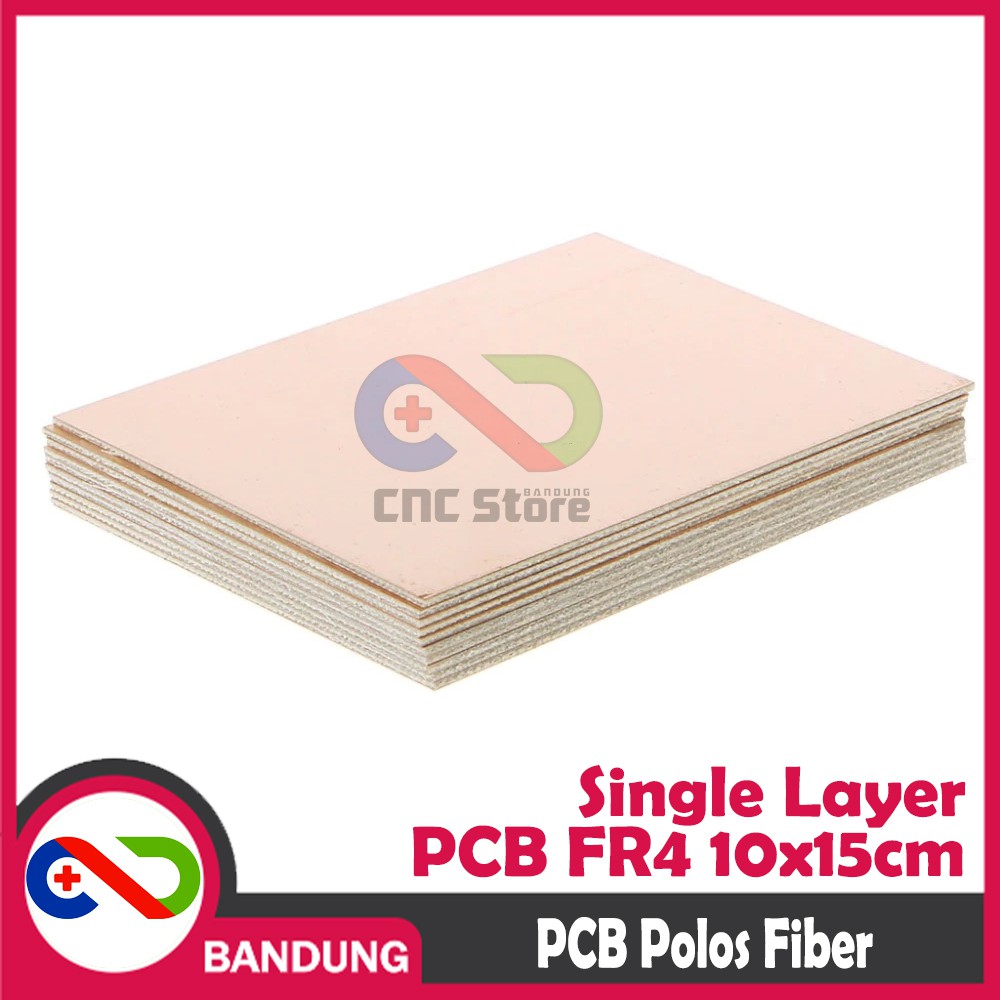 PCB POLOS SINGLE LAYER FR4 FIBER 10X15CM PCB KOSONG CETAK SATU SISI HQ