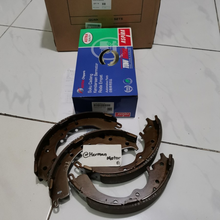 Kampas rem belakang TDW Original Innova 2004-2015 old- Barong Brake shoe AFTDW02-2-12 (dibawah licen