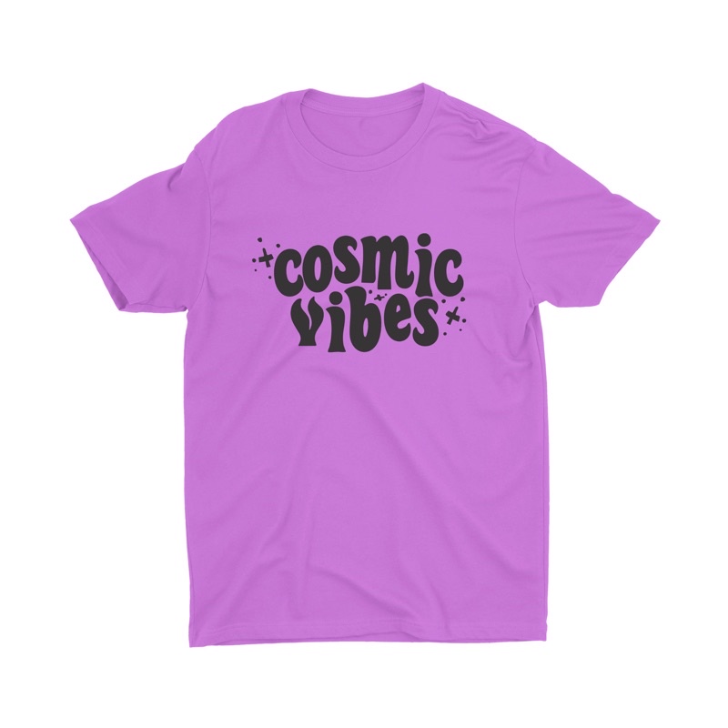 Tshitrallday Kaos Premium Unisex Pria &amp; Wanita bisa Oversize 100% Cotton Combed GRAPHIC COSMIC VIBES