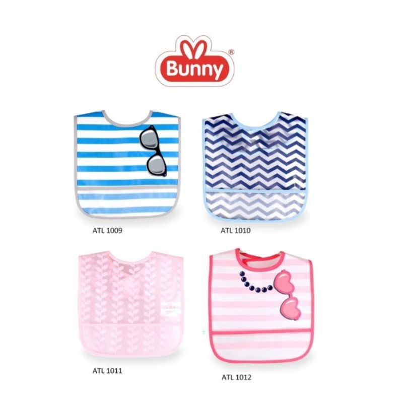 LustyBunny Bib Slabber Plastik Waterproof ATL1009-12/Celemek Bayi