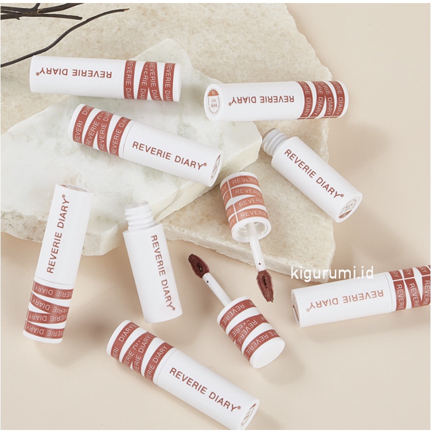 REVERIE DIARY Lip Clay Lipstick Mud Velvet Matte Drable Lipstik 8 Color RV004